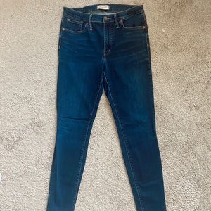 Madewell high-rise skinny jeans - size 30
